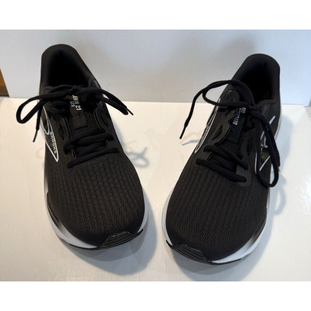 Brooks Glycerin GTS 21 Women’s 11 B Black White Running Shoes 1204091B090